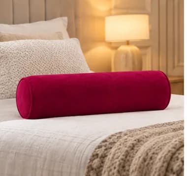 Deco Shop Plus Coussin traversin cylindrique en velours 6