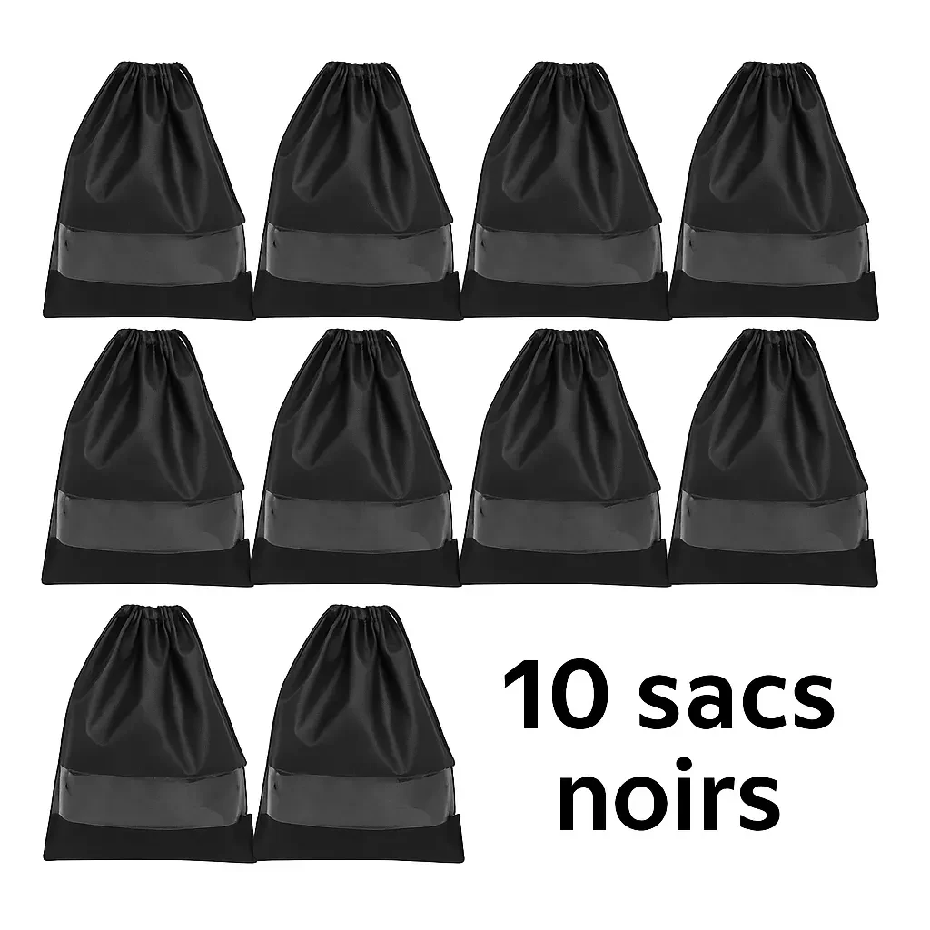 Deco Shop Plus Pack de 10 Housses de Rangement pour Chaussures – Protection Anti-Poussière 4